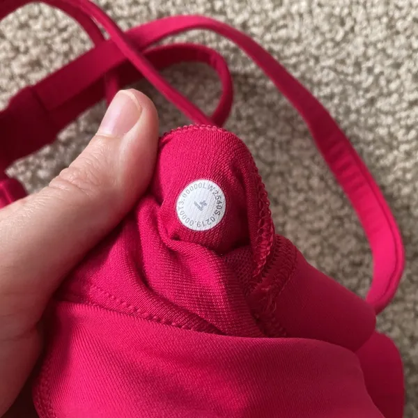LULULEMON Energy Bra Calypso Pink Medium Support B/C Cup Luxtreme Sz 4 Like New - Image 10