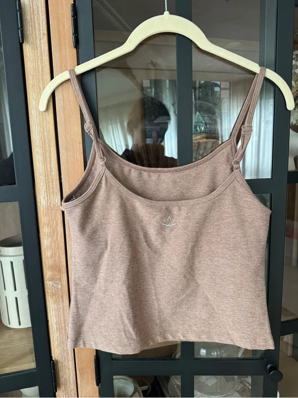 Beyond Yoga spacedye forever tank top sports bra crop Desert Sand Heather - Image 4