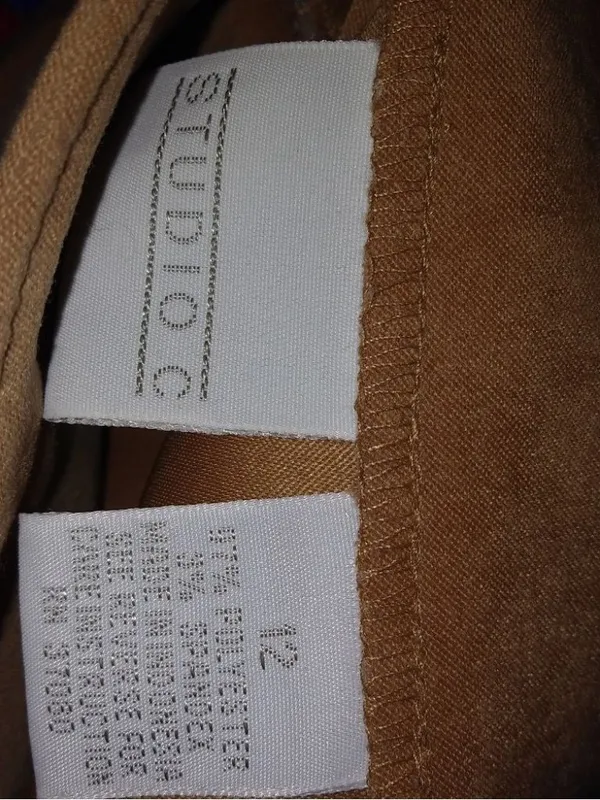 Studio C 12 Western Prairiecore Tan Faux Suede Midi/Maxi Skirt - Image 5