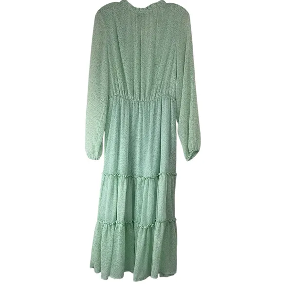 Koko + Mason Tiered Midi Dress Sold Out Online Women‎ Large - Image 3