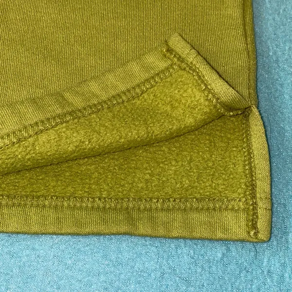 UNBRANDED mock neck chartreuse long sleeve half button sweatshirt NEW size XL - Image 4