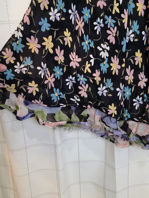 Reversible Floral Skirt Purple Size L - Image 4