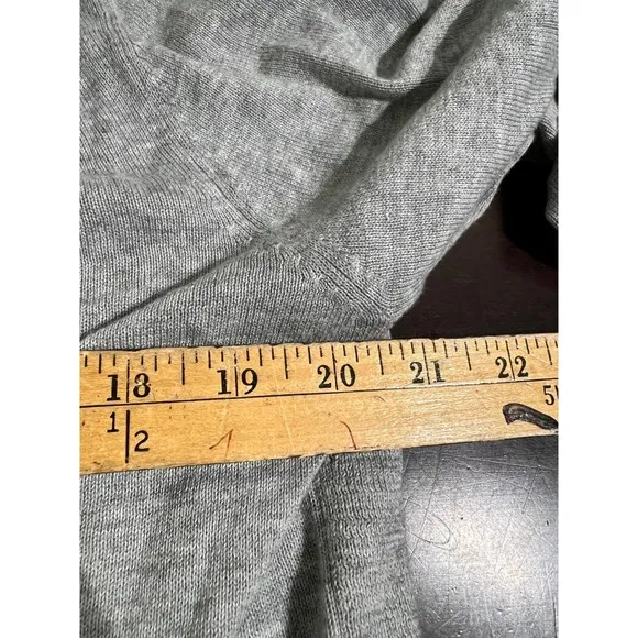 REPEAT Easy Knit Gray Cotton Viscose‎ Crewneck Relaxed Sweater Size 38 S - Image 8