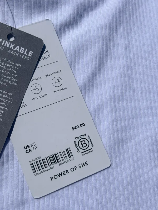 Athleta NWT   White Tank Razorback XS - Image 6
