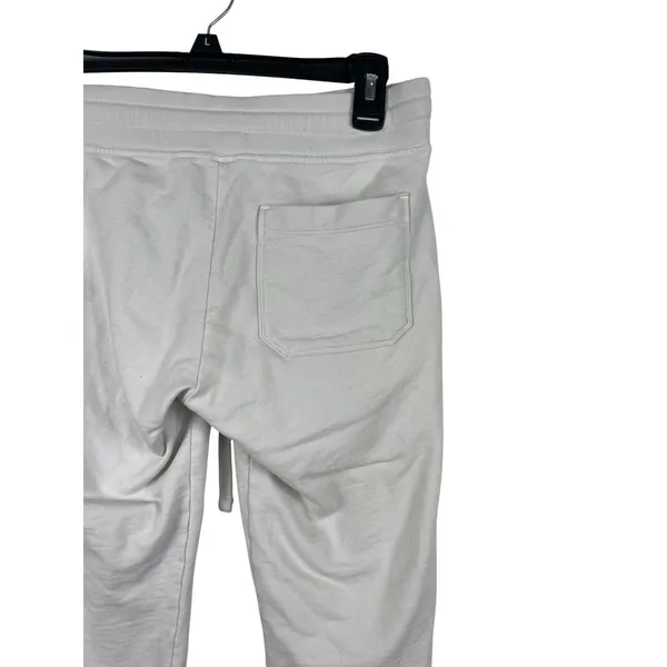 American Giant Jogger Sweatpants XS Off White Gray USA Made Drawstring Lounge - Image 3