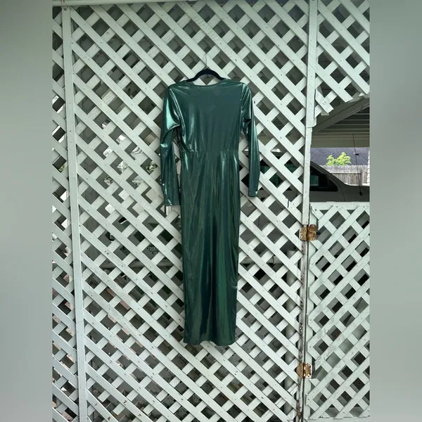 Lulus ❤️Dream Chaser Metallic Bodycon Maxi Dress - Image 8