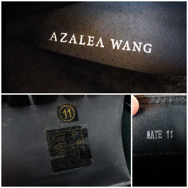 Azalea Wang Mate Boots Womens 11 Black Ruched Mid Calf Lug Sole Moto Y2K Gothic - Image 4