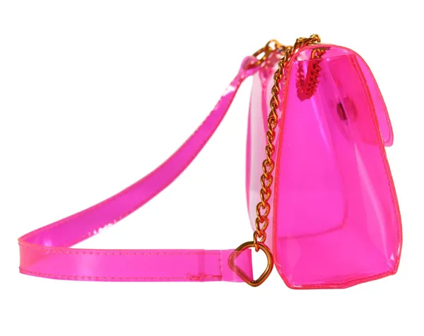 Handmade NWT Barbie Pink Tinted Clear Shoulder Bag - Image 10