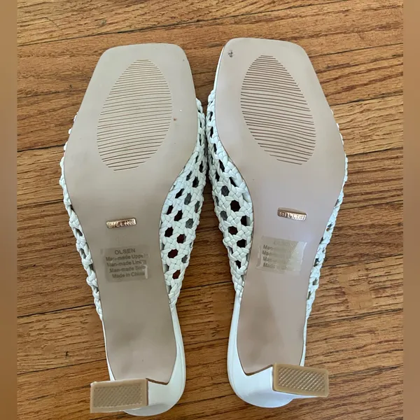 Billini White Olsen Heeled Sandals Size 9 - Image 3