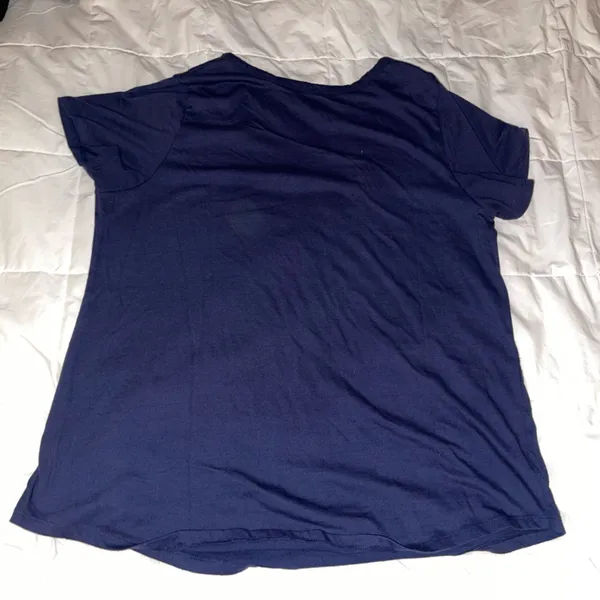 Torrid Plus Size Navy Virginia Tech Football Tee Size 2 - Image 3