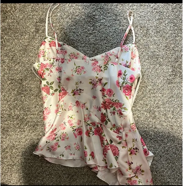 Primark floral satin tank top - Image 4