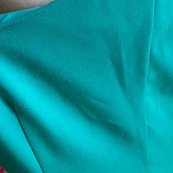 NEW Eliza J Asymmetrical One-Shoulder Dress Women's‎ Turquoise Sleeveless 14 - Image 9