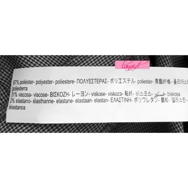 ZARA Trousers Check Pattern Plaid Skinny Slim Checkered Tartan Work Slacks Pants - Image 9