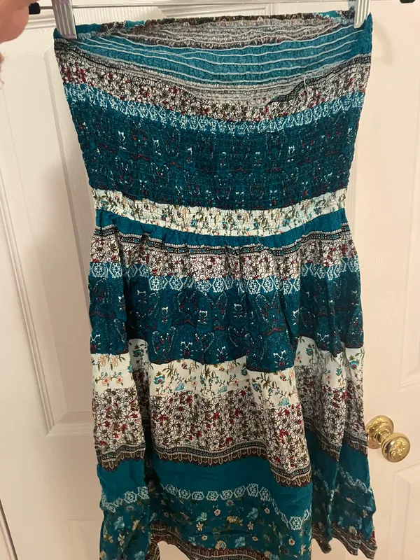 Strapless Floral Sundress Multi - Image 3