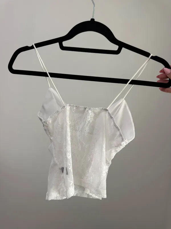 White lace tank top - Image 2