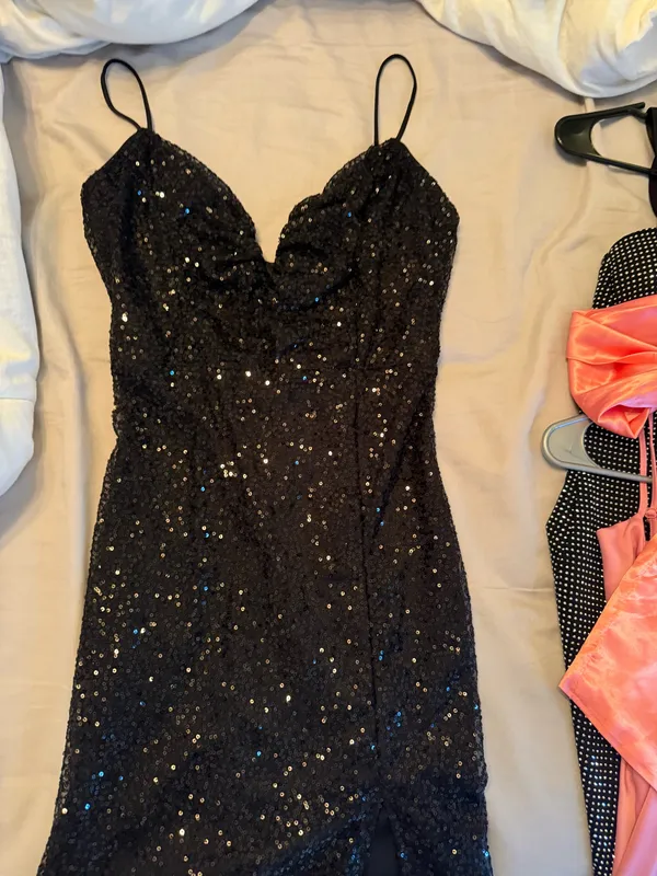 Black Homecoming Windsor Dress Sequin - Image 3