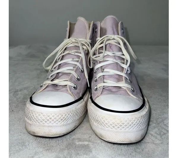 Platform Converse Chuck Taylor All Star purple Hi Top Sneakers US 9 - Image 2