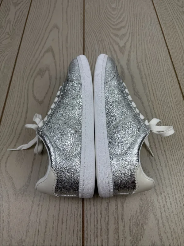 On 34th Women's Marinaa Low-Top Sneakers 7.5M Silver Crinkle Smooth $79.50 - Image 3