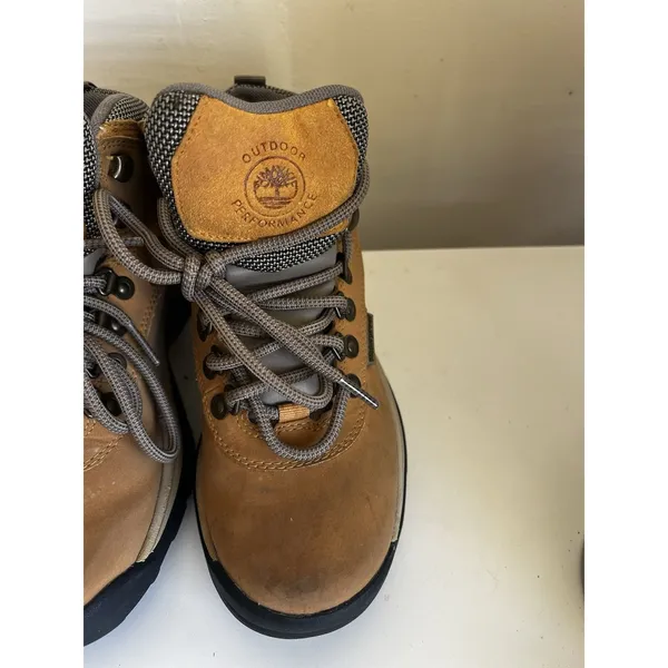 Timberland Hiking Boots Sz 6 Suede Rugged Waterproof Nature Outdoors Laceup Walk - Image 10
