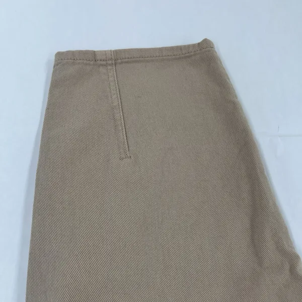 H&M Loose Mom Jeans Womens 12 Beige‎ Denim Cotton Logo Slim Fit High Waist New - Image 10