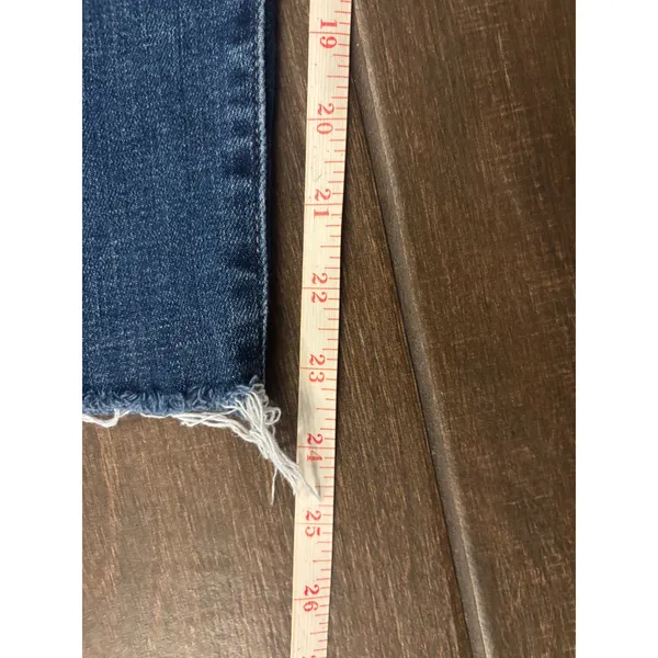 Polo Ralph Lauren Jeans 28R Blue Distressed Ripped‎ Raw Hem Skinny Denim - Image 7
