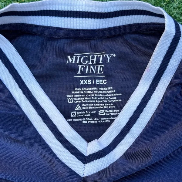 Mighty Fine Brooklyn T Shirt Navy Blue - Image 3