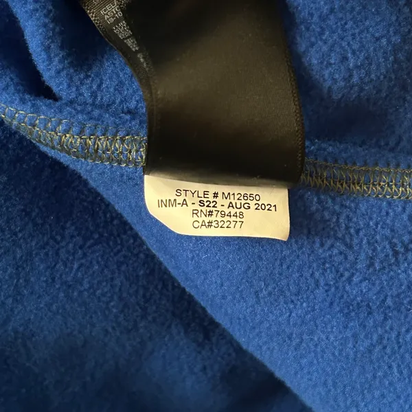 Marmot Rocklin 1/2 Zip Fleece Pullover Size Medium Foliage Dark Azure - Image 7