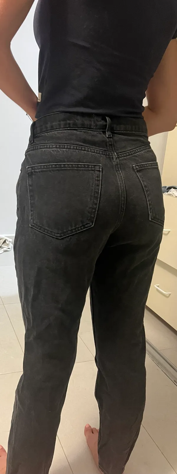Reformation Sustainable Black Jeans - Image 2