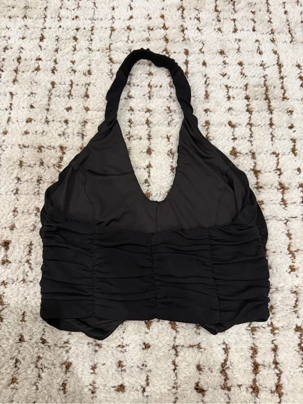Tiger Mist — Black Ruched Halter Top - Image 4