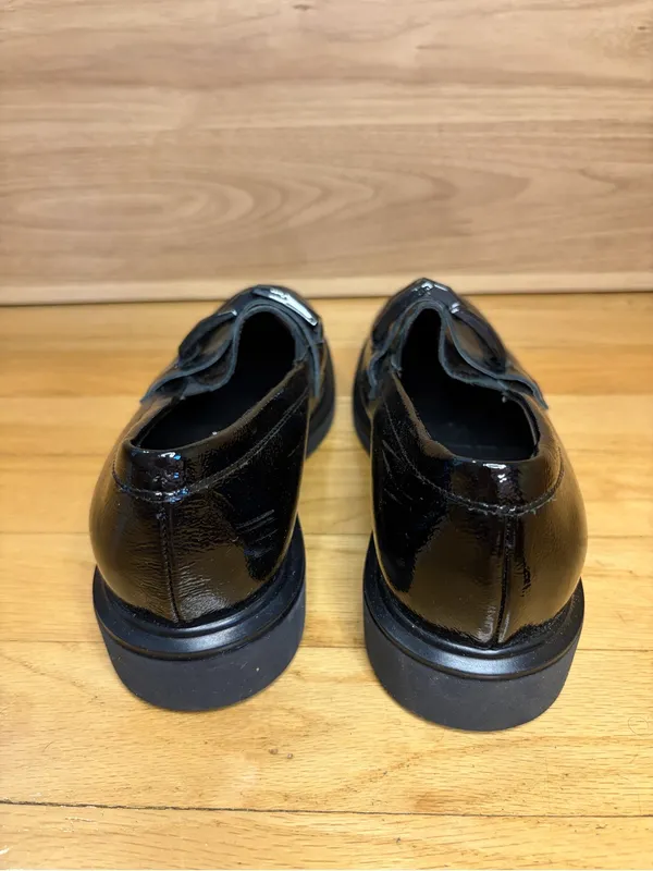 Ron White Women's Annora Black Patent Leather Loafers - Size 36 - Image 4
