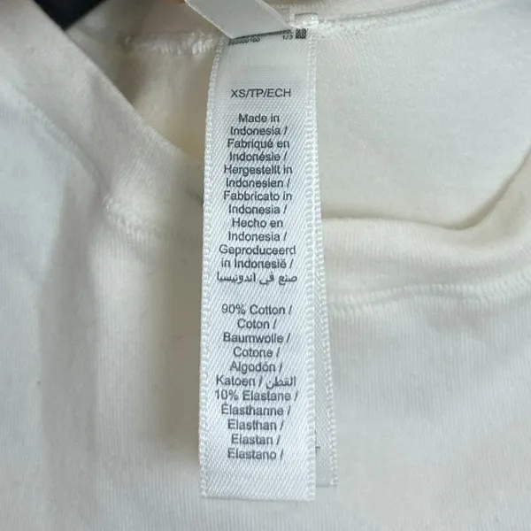 SKIMS Stretch Cotton Tee in Bone Size X-Small - Image 5