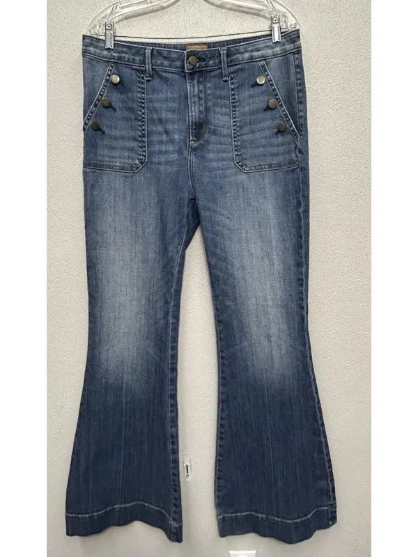 Driftwood Farrah Jeans Women’s Size 32 Flared (34x32) Wide Leg Western Cowgirl - Image 10