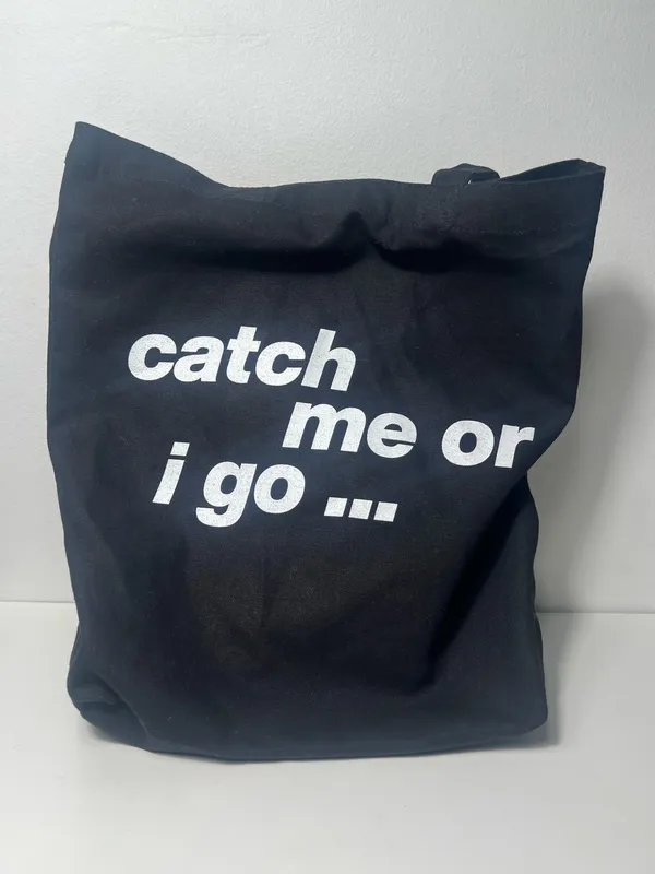 Dua Lipa Radical Optimism Tour Japan VIP Exclusive Black Canvas Tote Bag Merch - Image 3
