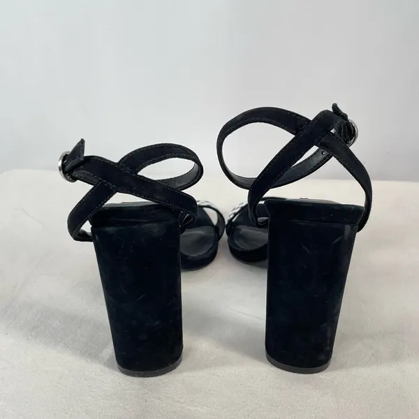 Steve Madden Popular Studded Square Toe Heeled Sandal‎ in Black Size 8 - Image 8