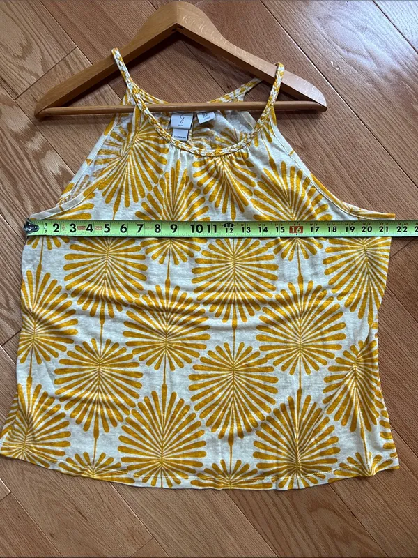 Joie Floral Print Braided-Strap linen Camisole tank vibrant whimsy cottagecore - Image 5