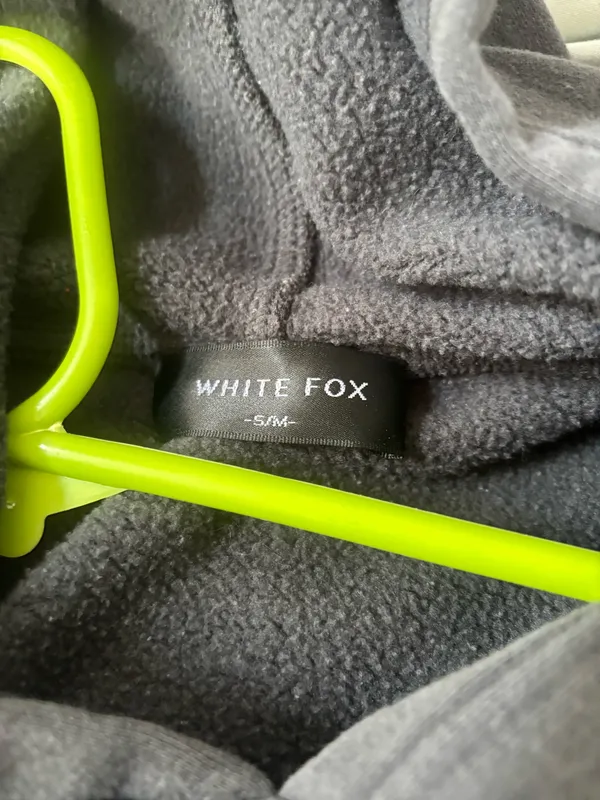 White Fox Hoodie Boutique Grey - Image 3