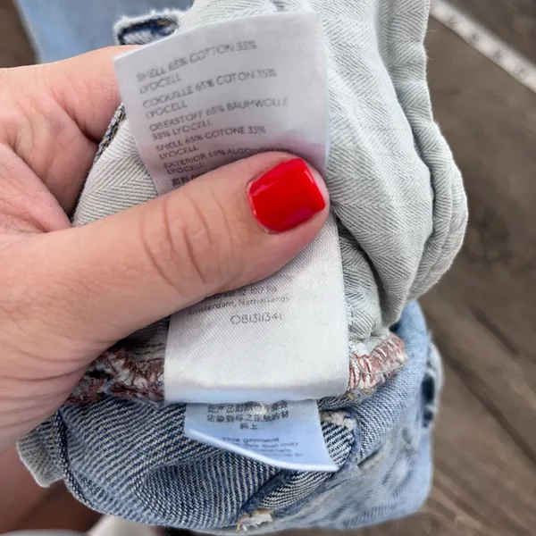 Free People‎ distressed straight leg jeans size 26 - Image 8
