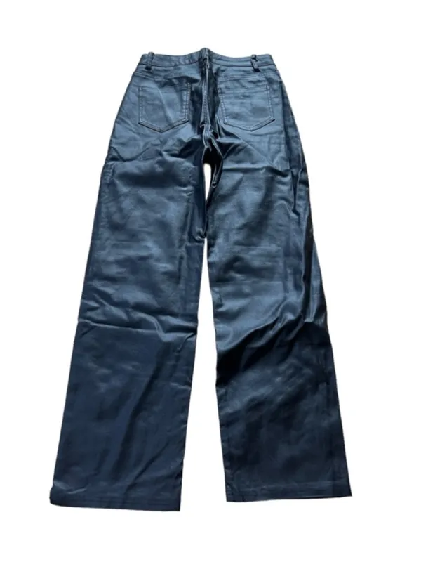 Women's Faux Leather Pants Black Size M - Image 2