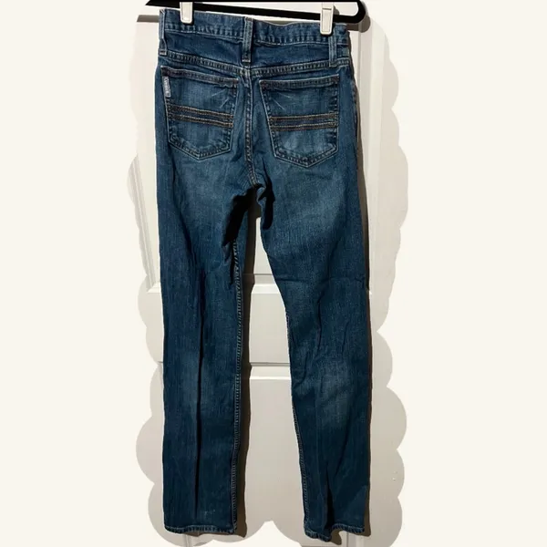 Cinch Women's Distressed Blue Jeans 26‎ x 38 - Image 4