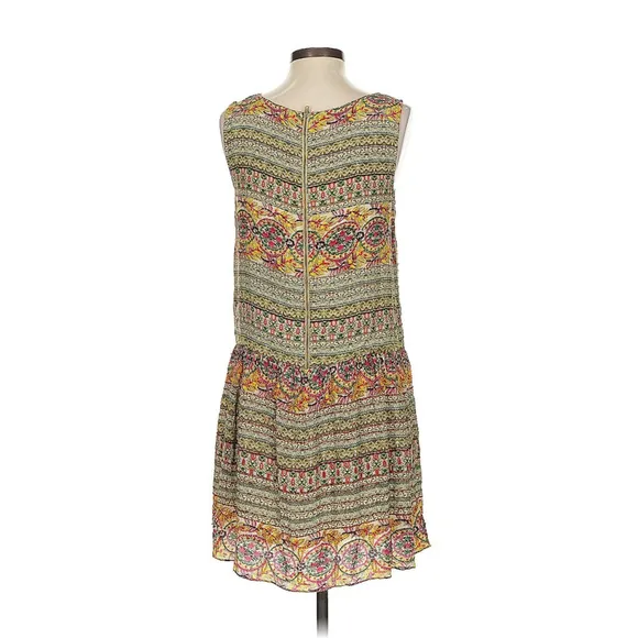 Hemant & Nandita Beaded Drop Waist Shift Mini‎ Dress in Multicolor Size 4 - Image 5
