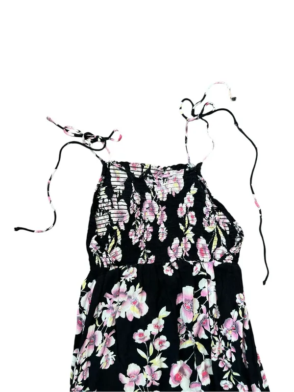 Free People Intimately FP Women’s Garden Party Black Floral Tie Strap Maxi Dress - Image 7