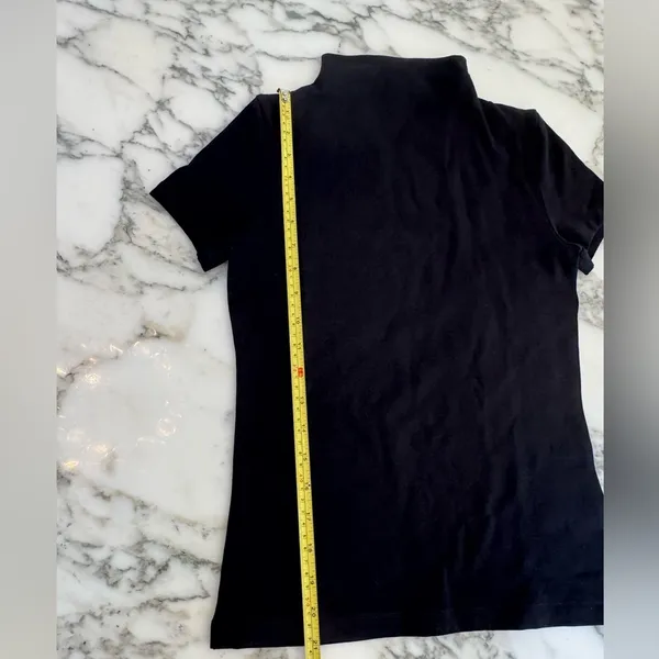 NWT Madewell Black Short-Sleeve Mockneck Tee S Sold Out! - Image 10