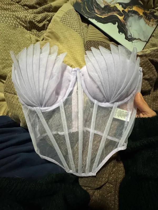 Pleated Bustier Purple - Image 3