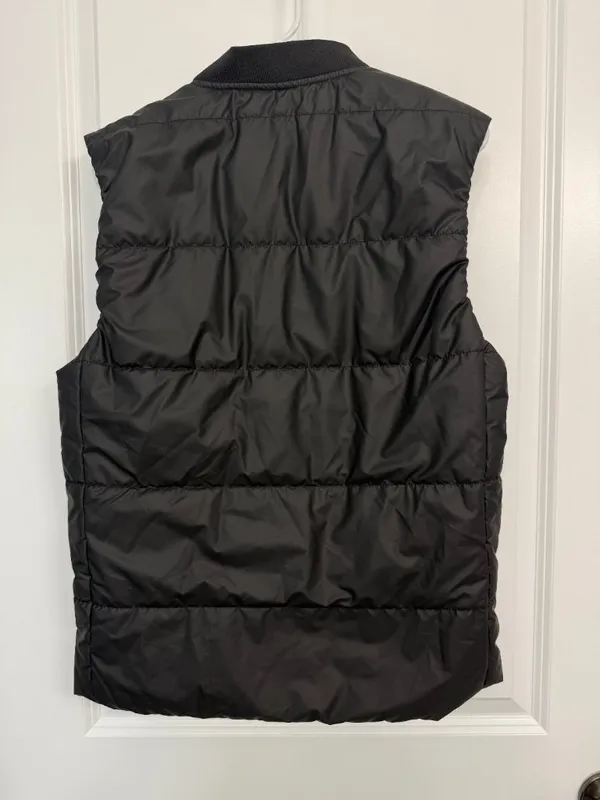 Zara Black Quilted Puffer Vest Full Zip Women’s Small - Image 5