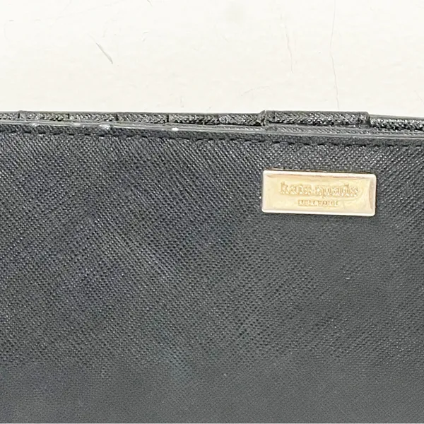 Kate‎ Spade Stacy Women's Black Saffiano leather wallet Snap Closure Multi Card - Image 2