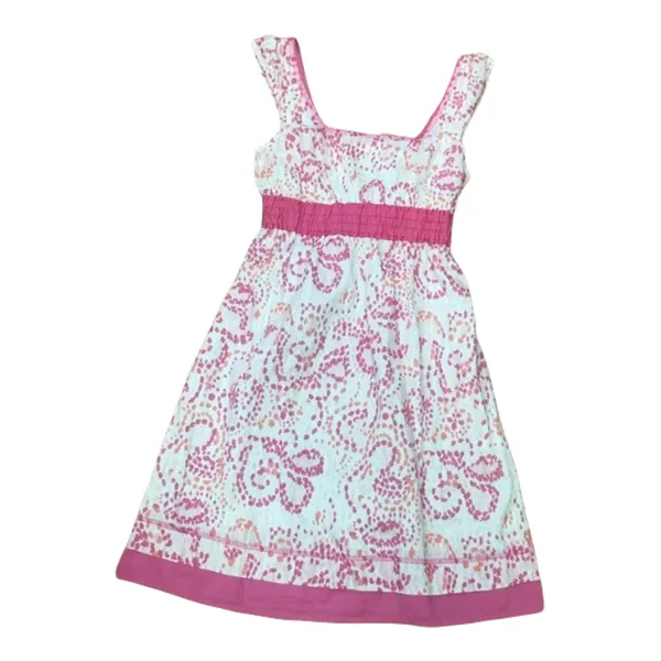 Red Camel Womens Juniors Dress Size‎ 1 Pink White Rockabilly Ties in Back - Image 2