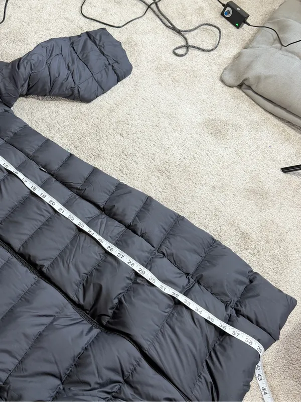 Uniqlo Women’s Ultra Light Down Long Coat Hooded in Black L - Image 13