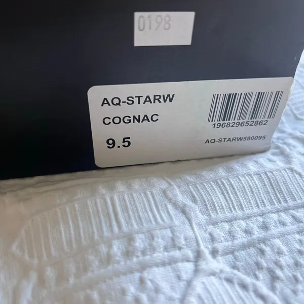Aqua Cognac Straw Lace up Sandal Sz 9.5 - Image 7