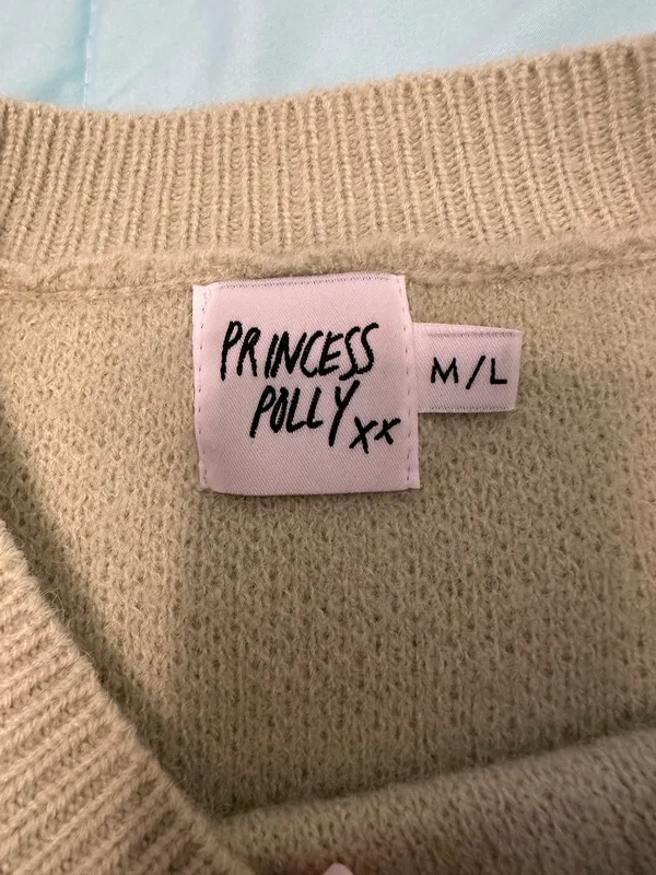 Princess Polly Katie Oversized Green Scribble Sweater - Image 6
