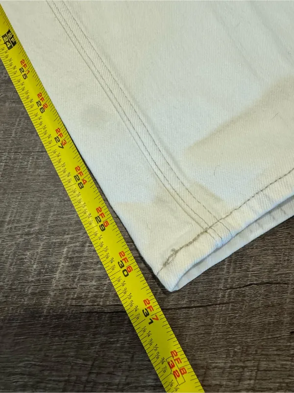 Abercrombie & Fitch ‘90s Straight Ultra High Rise White Denim Jeans - Image 2